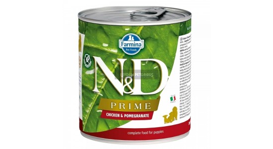 Nd Prime Tahılsız Tavuklu ve Narli Yavru Köpek Konserve Maması 285 Gr