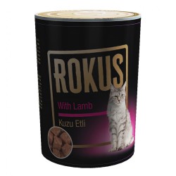 Rokus Kuzu Etli Yetişkin Kedi Konserve Maması 410 Gr