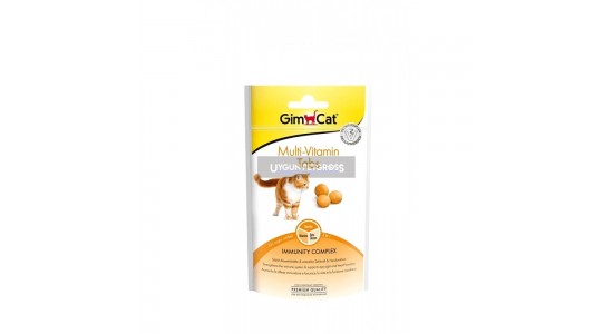 Gimcat Multivitamin Tabs Vitaminli Kedi Ödül Tableti 40 Gr