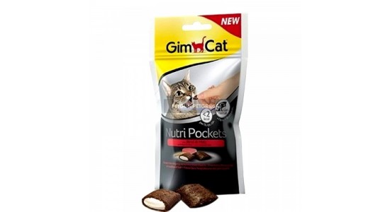 Gimcat Nutripockets Biftek Malt Kedi Ödülü 60 Gr