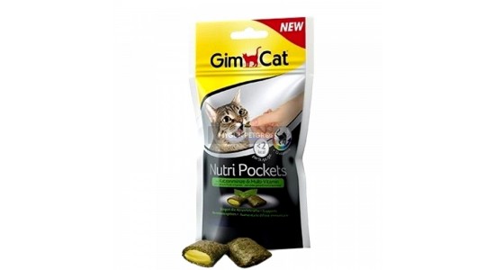 Gimcat Nutripockets Kedi Otu ve Multivitamin Kedi Ödülü 60 Gr
