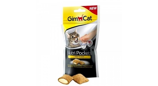 Gimcat Nutripockets Peynir ve Taurin Kedi Ödülü 60 Gr