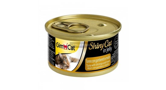 Gimcat Shinycat Jelli Balıklı ve Karidesli Kedi Konserve Maması 70 Gr