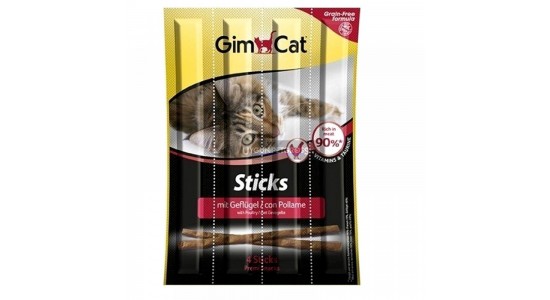 Gimcat Sticks Tavuk ve Ciğerli Ödül Çubuğu 4 Parça
