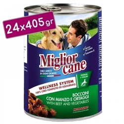 Miglior Cane Parca Etli Biftekli ve Sebzeli Köpek Konserve Maması 405 Gr (24 Adet)