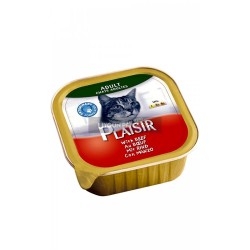 Plaisir Biftekli Yetişkin Pate Kedi Konserve Maması 100 Gr