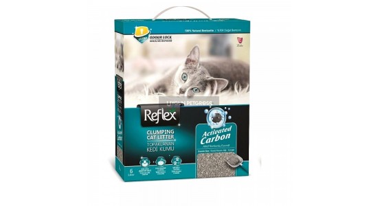 Reflex Aktif Karbonlu Topaklanan Kedi Kumu 6 Lt