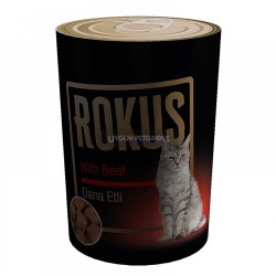 Rokus Dana Etli Yetişkin Kedi Konserve Maması 410 Gr