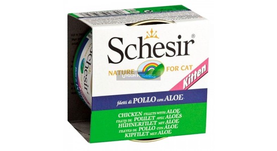 Schesir Tavuklu Etli Aloeverali Konserve Yavru Kedi Maması 85 Gr