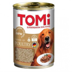 Tomi 3 Çeşit Kümes Hayvanlı Köpek Konserve Maması 400 Gr