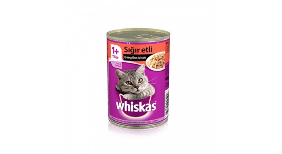 Whiskas Soslu Sığır Etli Kedi Konserve Maması 400 Gr