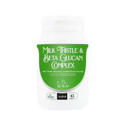 Natur Milk Thistle Beta Glukan Complex Destekleyici Kedi Köpek 45 Tablet