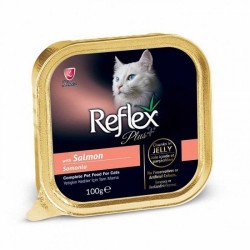 Reflex Plus Somonlu Jöleli Parca Etli Kedi Konserve Maması 100 Gr